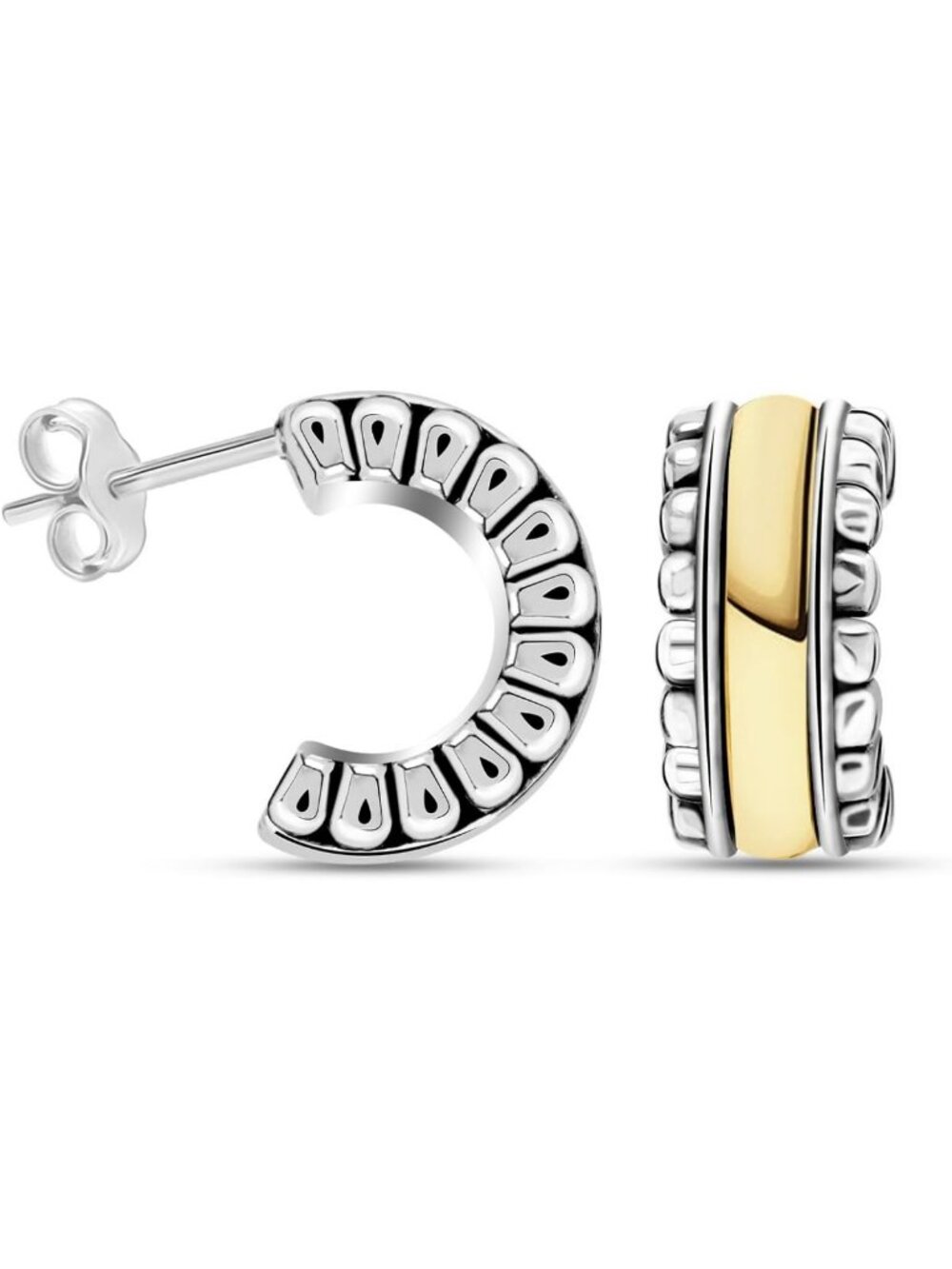 925 Sterling Silver Bali-Style Hoop Earrings | Lightweight Vintage Jewelry Gifts